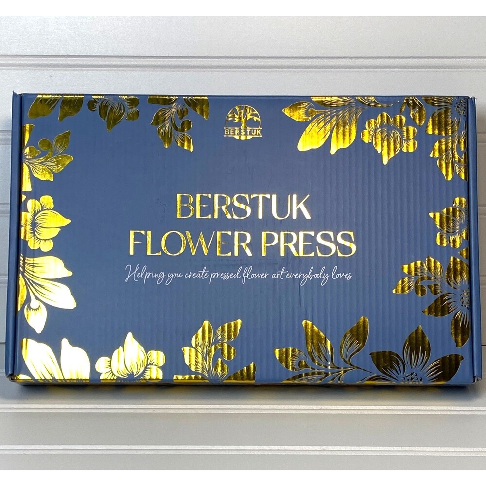 Berstuk Flower Press Wooden Kit 11"x7" Teens & Adults Arts and Crafts New (READ)